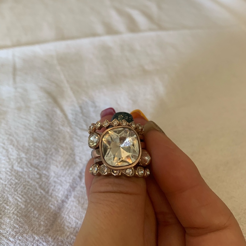 Premier Rose Gold Stackable Ring Set - image 1